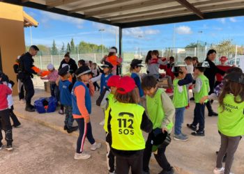 Classe realitzada aquesta setmana amb els alumnes de segon de primària del CEIP Mestre Lluís Andreu. Foto: Consell de Formentera.