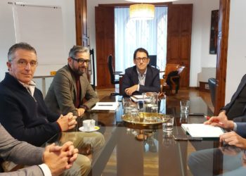 Imatge de la reunió d'aquesta setmana entre el Govern i les pimes de les Illes. Foto: CAIB.