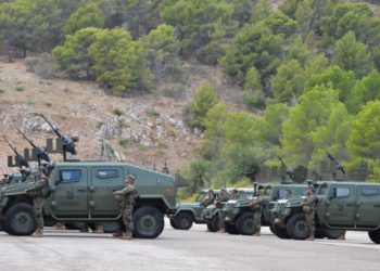 Despliegue del Ejército de tierra en  Ibiza en una imagen de archivo