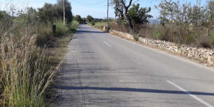 Imagen de la zona afectada por las obras, facilitada por el Ayuntamiento de Santa Eulària