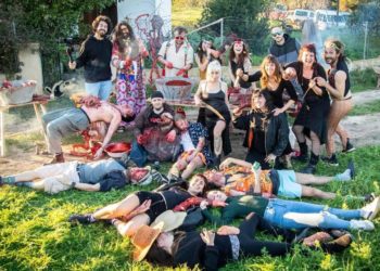 Una imagen del equipo que participó en el rodaje de 'Sa matança de Ses Feixes'. Créditos Pvssydònia Toni Planells