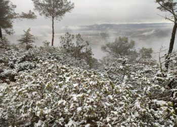 Nevada reciente en Ibiza. Foto: Costa Victoriano