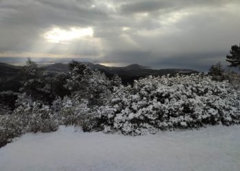 Nieve en Sa Talaia de Sant Josep. Fotos de Costa Victoriano