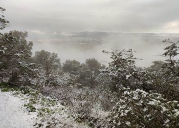 Nieve en Sa Talaia de Sant Josep. Fotos de Costa Victoriano