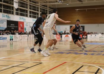 En la imagen, un lance del encuentro del CB Sant Antoni de esta jornada