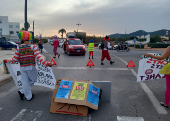Imagen de archivo de una protesta de Extinction Rebellion  en Ibiza. Foto: ER.