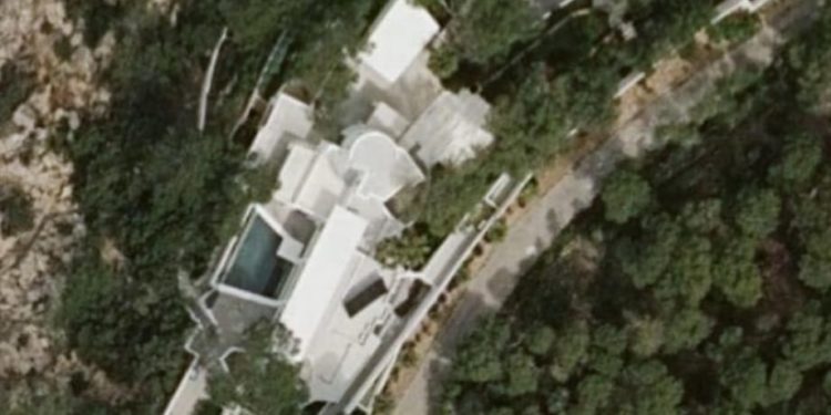 Imagen aérea de vivienda facilitada por el Consell de Ibiza