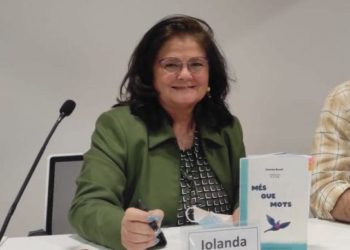 Iolanda Bonet, en un acto en el Institut d'Estudis Eivissencs