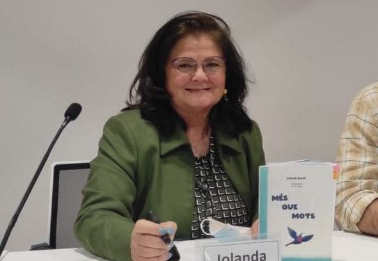 Iolanda Bonet, en un acto en el Institut d'Estudis Eivissencs