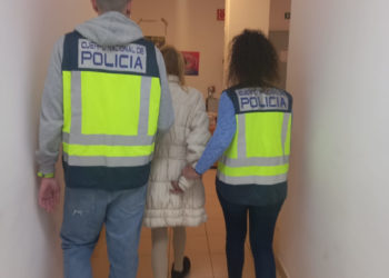 Imagen de la detención facilitada por la Policía Nacional