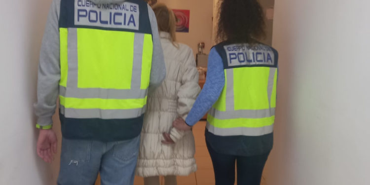 Imagen de la detención facilitada por la Policía Nacional
