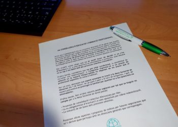 Escrito del sindicato ANPE.