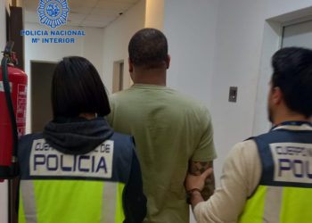 Imagen de un detenido facilitada por la Policía Nacional de Ibiza