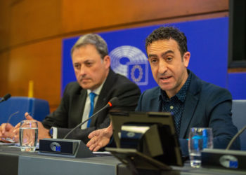 El secretario autonómico Miquel Àngel Sureda en el Minority Intergroup meeting