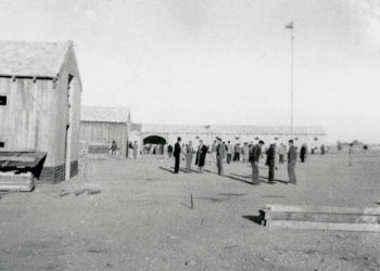 Imagen de Es Campament, penal de Formentera, en los años 40. Foto perteneciente al archivo personal de Andreu Manresa.