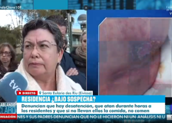Testimonios en la puerta de Sa Residència Colisée que ha recogido hoy TVE.