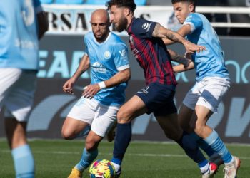 Imagen de archivo de un partido del Ibiza contra el Huesca.