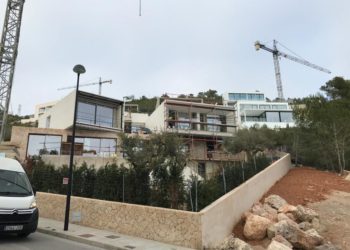 Imagen de archivo de obras en Cas Mut en febrero de 2023.