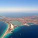 Aerial view of Formentera. Island near Ibiza.