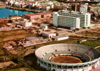 Una imagen de la plaza de Toros de Ibiza, ya desaparecida.