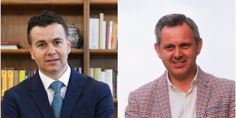 Héctor Gómez a la izquierda de la imagen y Quiñones, a la derecha. Moncloa