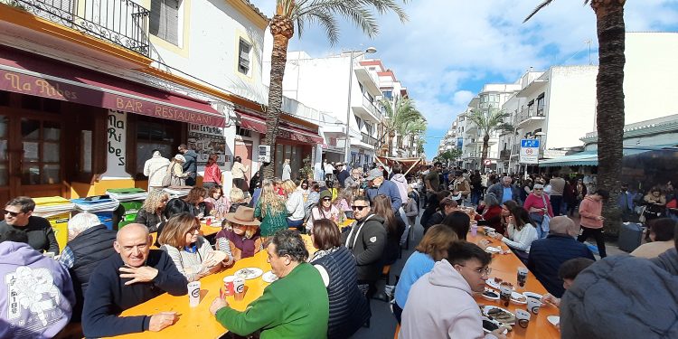 Un momento de la celebración de este sábado de la Fira des Gerret. Fotos: Ajuntament de Santa Eulària.