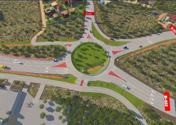 Imagen de la reforma del cruce de los Cazadores