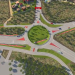 Imagen de la reforma del cruce de los Cazadores