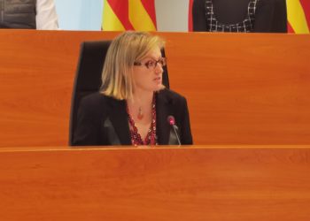 Carolina Escandell durante el pleno.