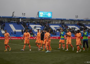 Jugadores de la UD Ibiza en una imagen del club