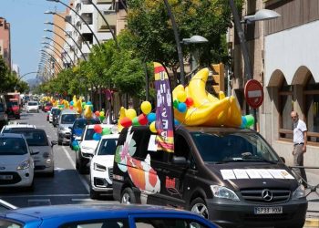 Una protesta de funcionarios en Ibiza.