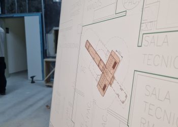 Las obras y el plano de la instalación del nuevo TAC en el Hospital Can Misses.