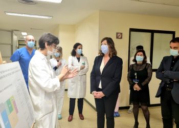 La consellera Patricia Gómez, hoy en la presentación de la unidad de fecundación in vitro.