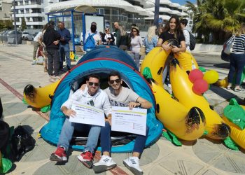 Imagen de la manifestación en Ibiza del sindicato. Foto: ANPE