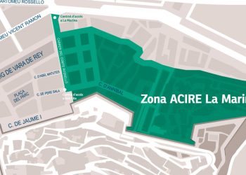 Plano de la zona ACIRE de La Marina.