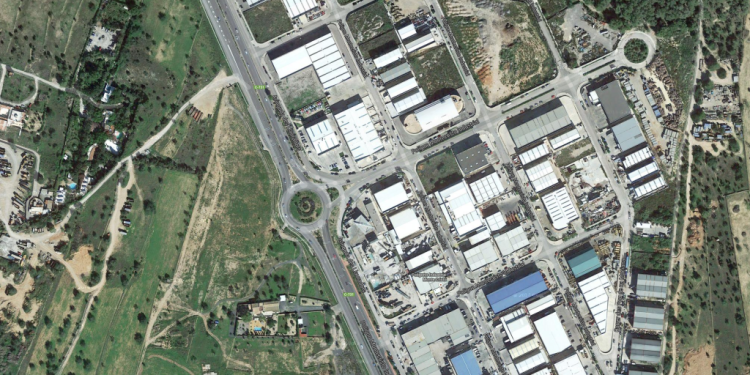 Imagen aérea del Polígono de Montecristo
