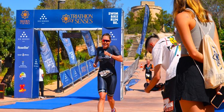 Imagen de archivo de un triatlón.