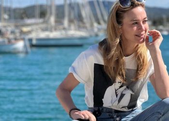 La actriz Marta Hazas, ayer en Ibiza. Redes Marta Hazas