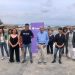 Candidatos y candidatas de Podemos al Consell Insular de Formentera, junto a miembros del partido en Ibiza.