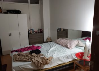 Interior del bajo comercial convertido en vivienda. Foto Ayuntamiento de Ibiza