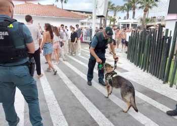 Operativo de la Guardia Civil durante las aperturas de las discotecas de Ibiza.