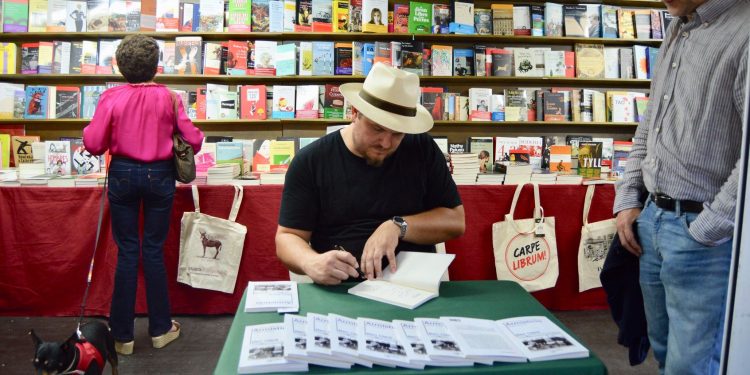 Ben Clark en la Fira del Llibre de Palma en 2019.