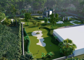 Así será el mini golf Big Putts Ibiza según las imágenes compartidas por Calum Best
