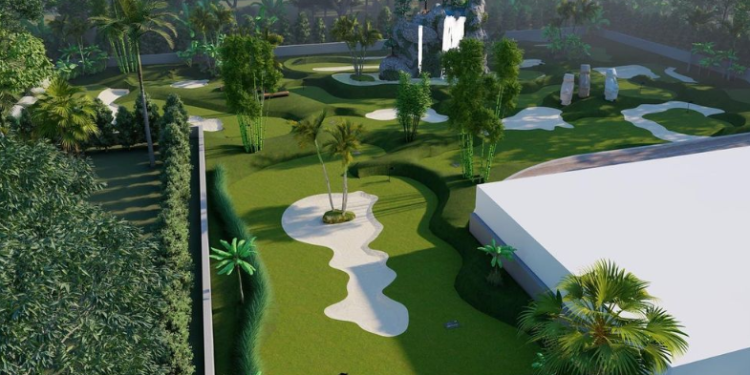 Así será el mini golf Big Putts Ibiza según las imágenes compartidas por Calum Best