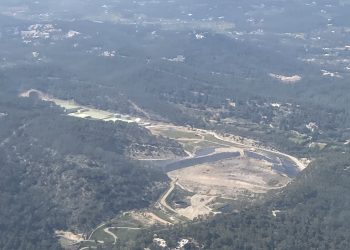 Vista aérea del vertedero de Ca na Putxa