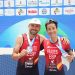 Los ganadores de las medallas de plata, Antonio Benito, y el bronce de la especialista Gurutze Frades. Foto: Ibizamultisport