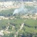 Vista aérea del incendio. Imagen Ibanat