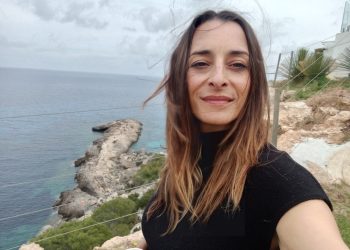 Raquel Guerrero en Ibiza, en una imagen cedida por la actriz a Noudiari