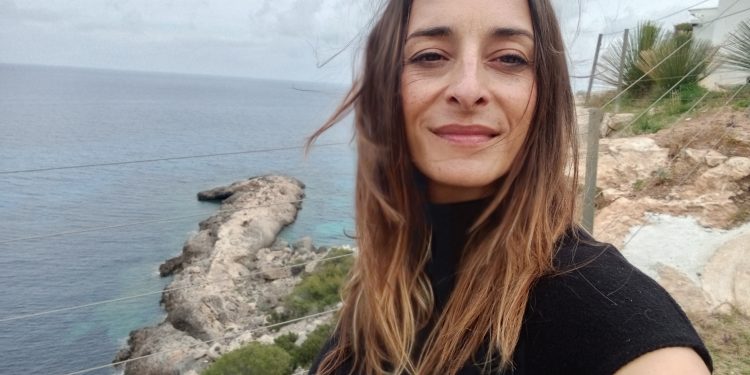 Raquel Guerrero en Ibiza, en una imagen cedida por la actriz a Noudiari