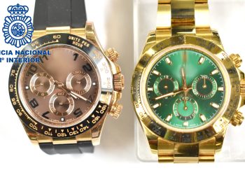 Imagen de los relojes robados